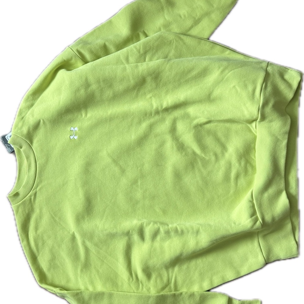 Under Armour Women's Bright Green Crew Neck Sweater